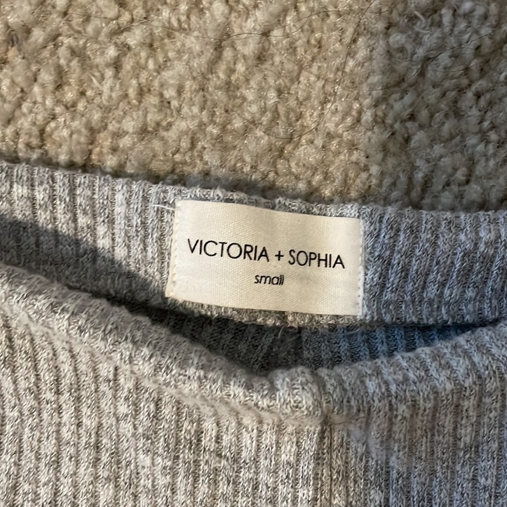 Gray Knit Ribbed Set - Picture 4 of 5